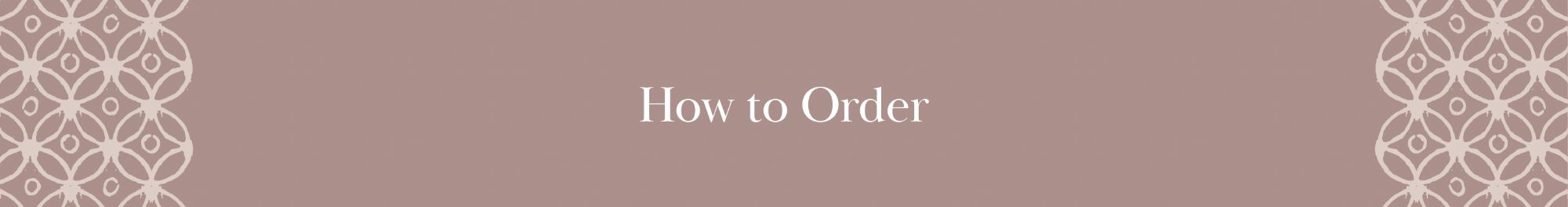How to order