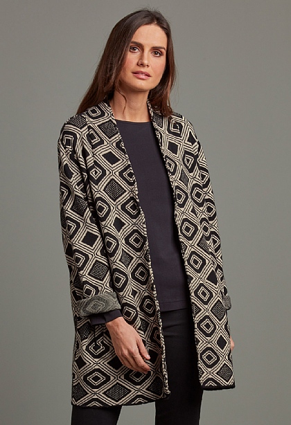 Diamond Knit Coat