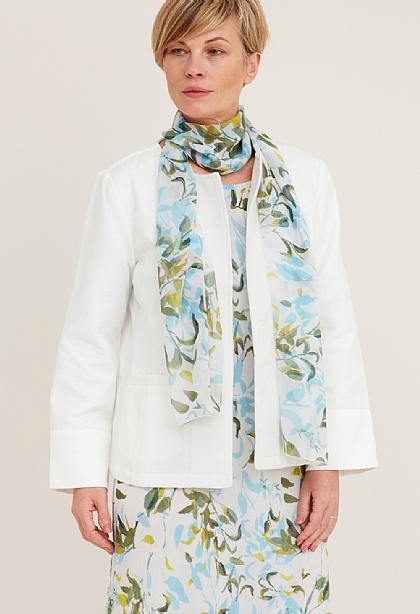 Foliage Print Shawl