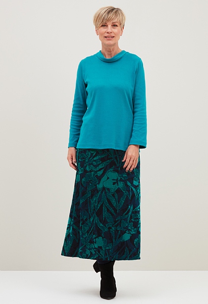 Orchid Velvet Skirt