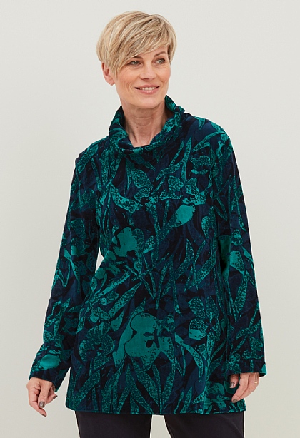 Hyacinth Velvet Tunic