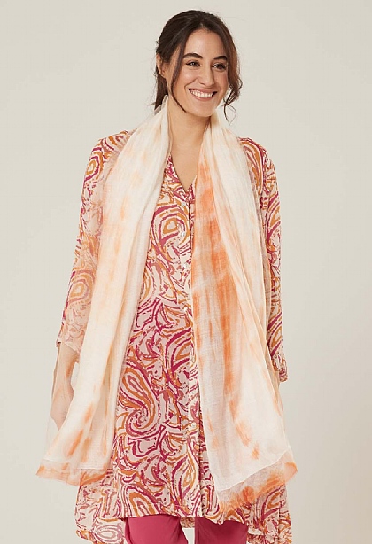 Tye-Dye Silk Shawl