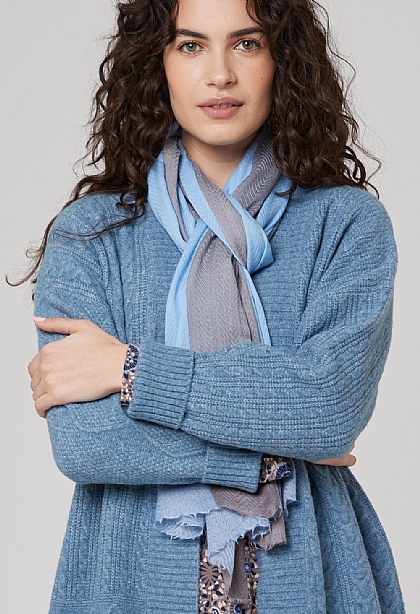 Stripe Luxe Shawl