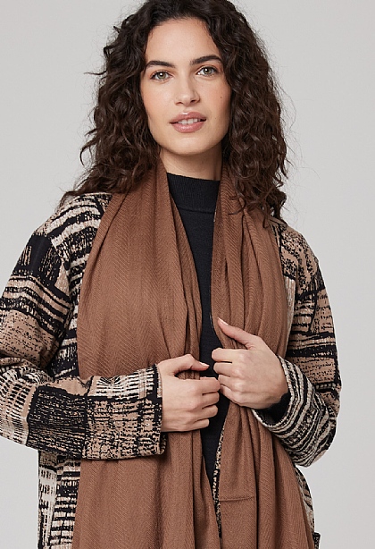 Stripe Luxe Shawl