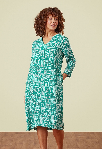 Mono Geo Dress