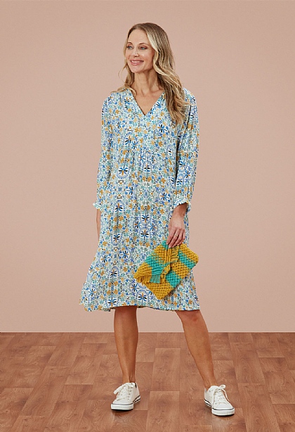 Sunshine Palm Dress