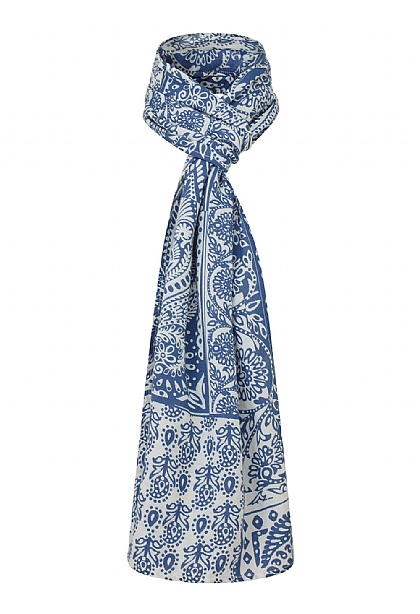 Patched Paisley Scarf