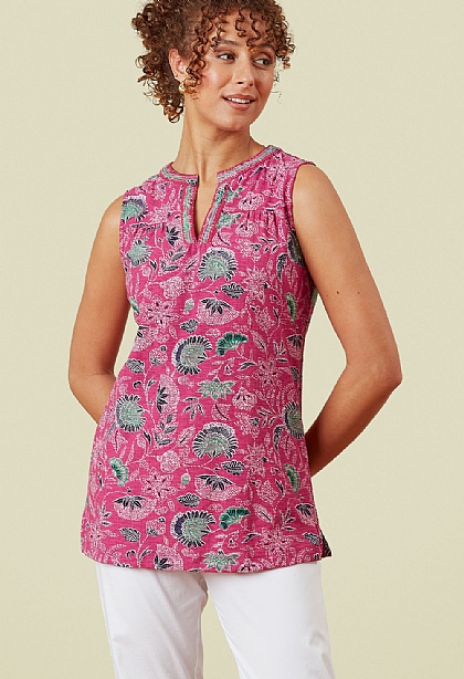 Waterlilly  Sleeveless Tunic