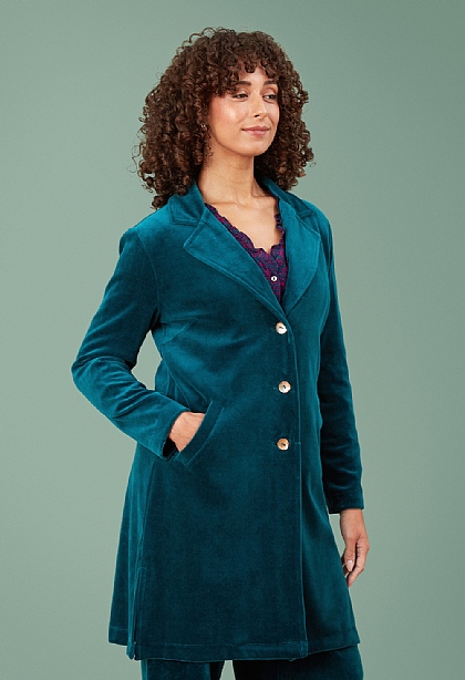 Lillypad Velvet Coat