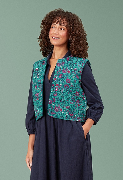 Kasol Quilt Velvet Waistcoat