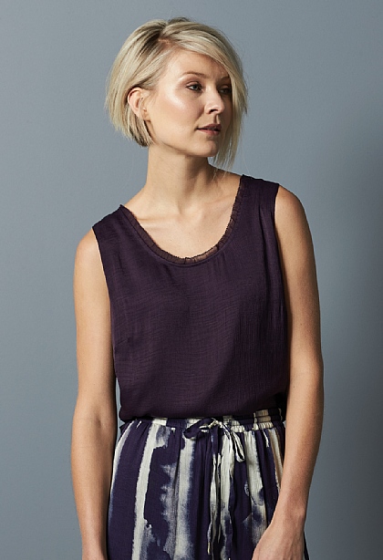 Caroline Crinkled Vest Top